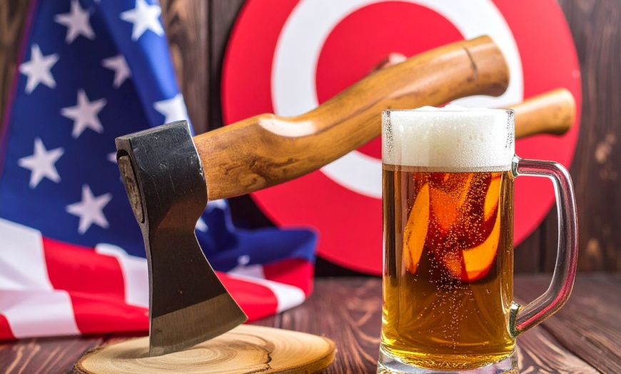 Image 3:  Axe Throwing for 2, 4 or 6 People for 1 Hour Valid Any Day