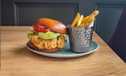For One: Starter with any Gourmet Burger and a Soft Drink