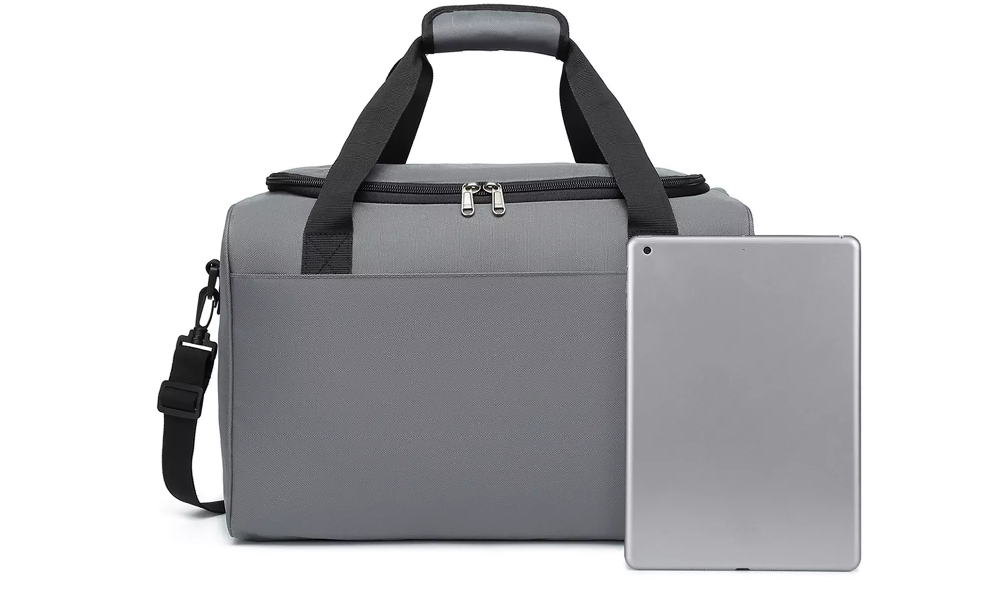 KONO 1 to 3-Piece ABS Hard Shell Suitcase and Duffel Bag Set Grey