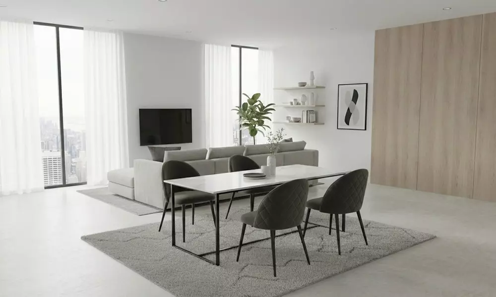 Sedia da pranzo in velluto