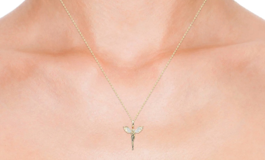 Image 4: Crystal Guardian Angel Pendant Necklace - Christmas Cracker or Gift Bag Presented  