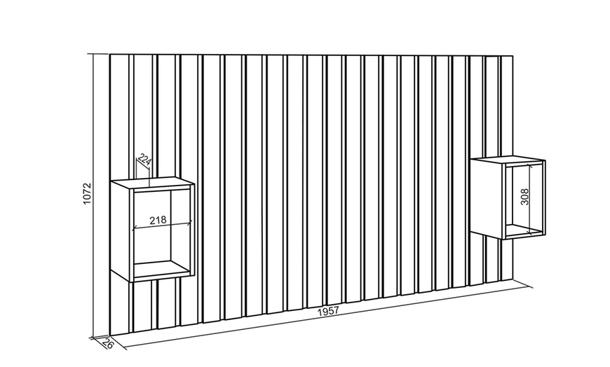 Image 22: Cabecero de cama disponible en diferentes tamaños y colores