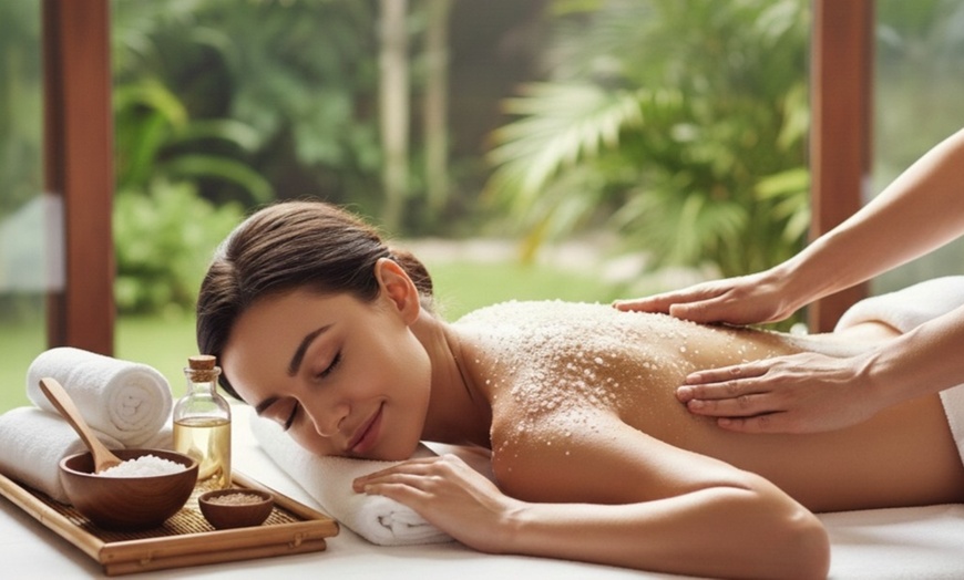 Image 1: 30 or 60-Min Pamper Packages - Back Scrub, Massage & Facial