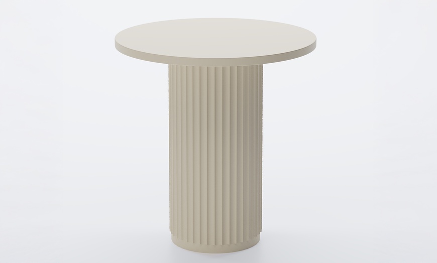 Image 4: Table d'appoint ronde cannelée 