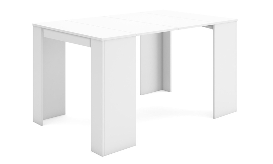 Image 3: Extendable Console Table for 6 people or up to 14 people