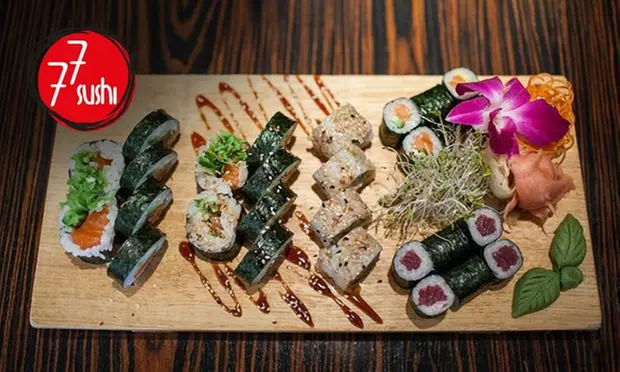 Uczta dla podniebienia! Wybrane zestawy sushi z 77 Sushi Kraków - Karmelicka i Poselska (do -39%) - Primary Image