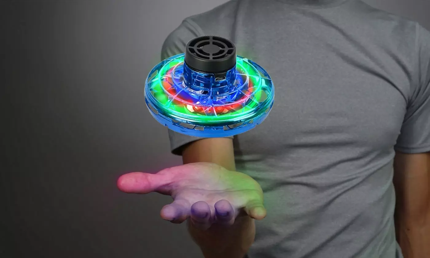 iMounTEK LED Flying Spinner Toy Hand-Controlled 360- Degree Mini UFO Drone - Primary Image