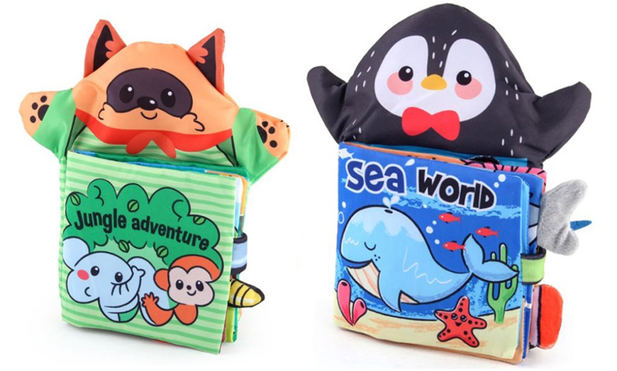 Image 8: 1x oder 2x Kinderbuch aus Stoff mit Sound-Papier