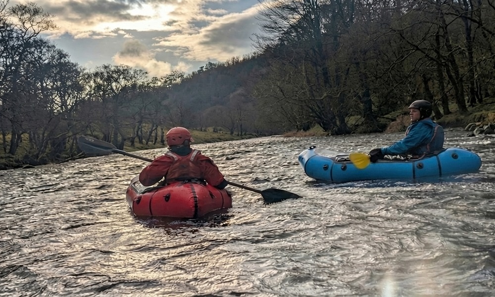 Unique Sunset Packrafting Adventure in the Lake District