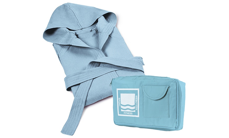 Image 6: Sneldrogend microfiber badjas met capuchon