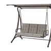 Image 2: Outsunny 3 Seater Garden Swing Seat Bed