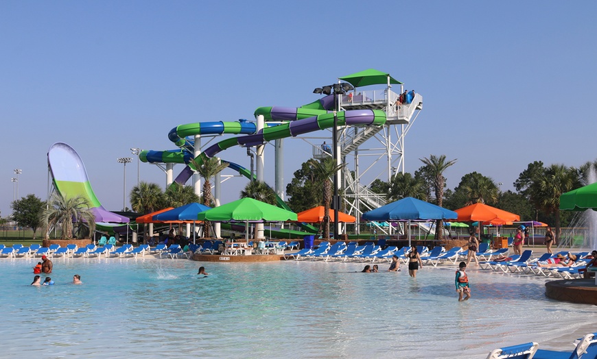 Image 1: Baytown's Best! Waterpark Fun for 1, 2 or 4!
