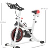 Image 25: HomCom Indoor Exercise Bike for Spin Classes or Low Impact Exercise