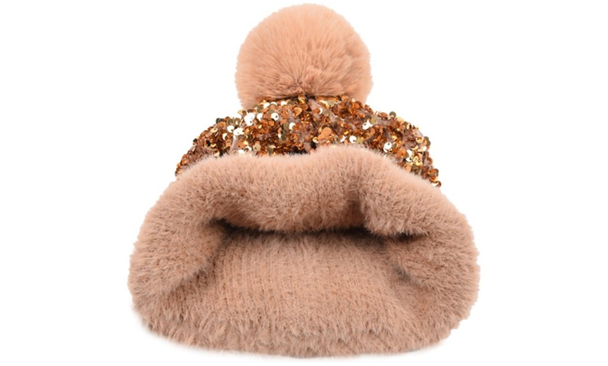 Image 9: Sequined Beanie