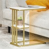 Image 4: HOMCOM C-Shaped Narrow Side Table