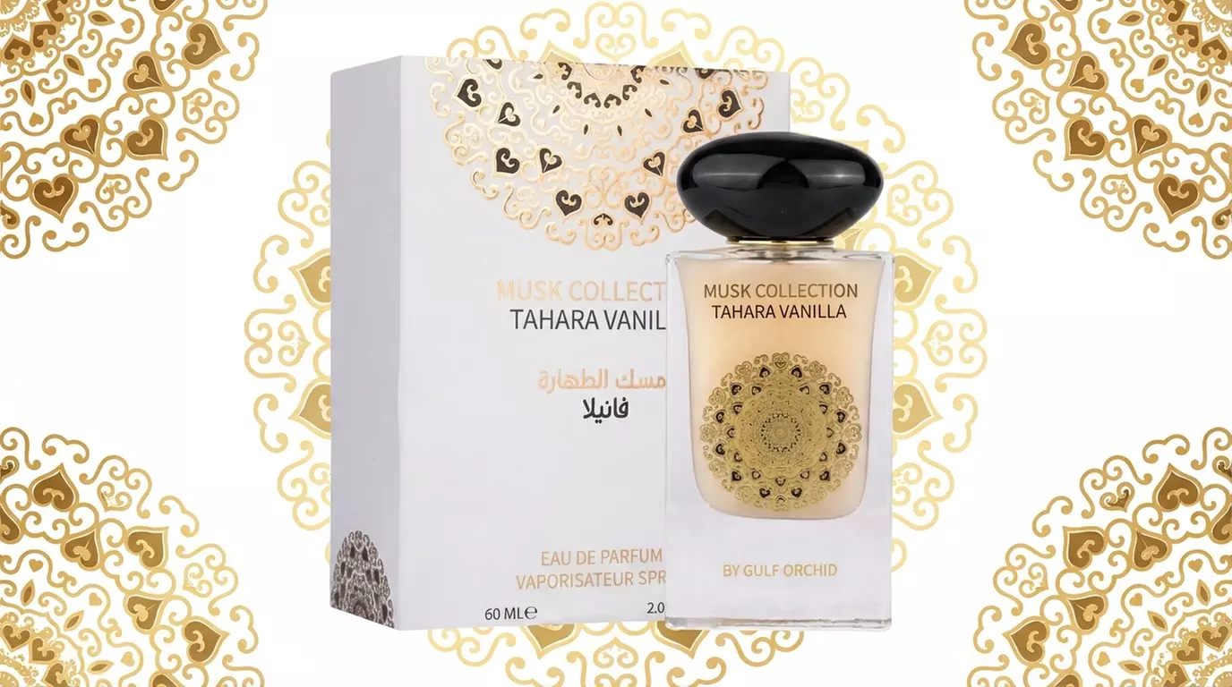 Eau de parfum van 60 ml. of cadeauset met eau de parfum, body mist en parfumolie van Gulf Orchid Tahara Vanilla - Primary Image