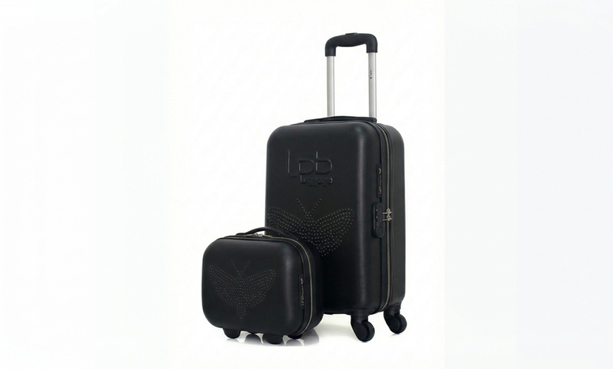 Image 13: Lot de 2 valises "Wave" comprenant une valise cabine et un vanity-case