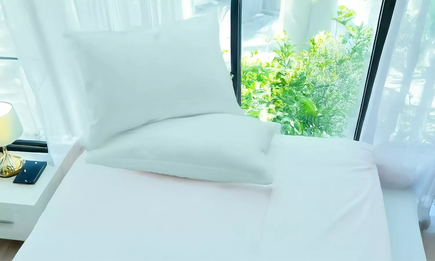 King Queen Standard Pillowcase Pillow Case Egyptian Cotton Feel 1800 Count Case