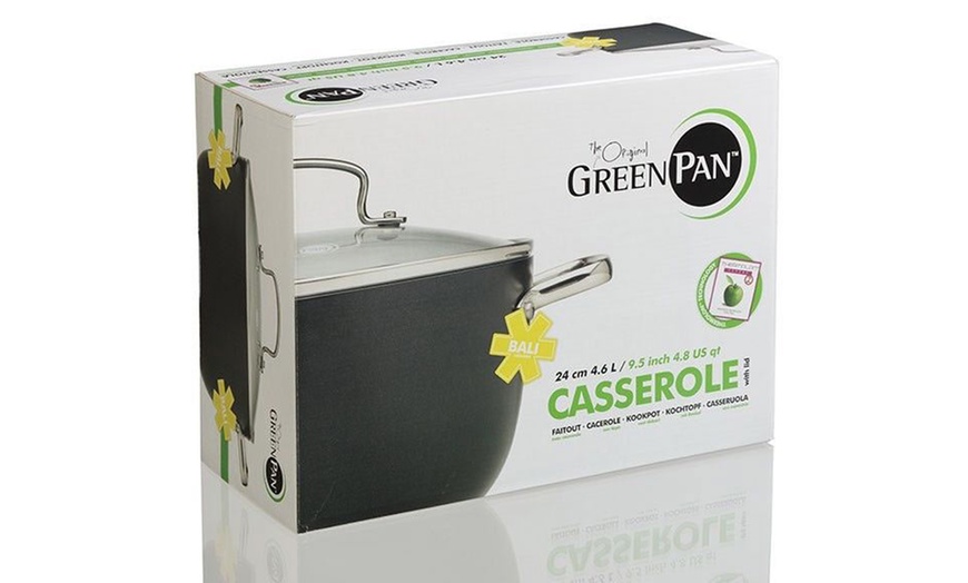 Image 3: Non-Stick Casserole Green Pan