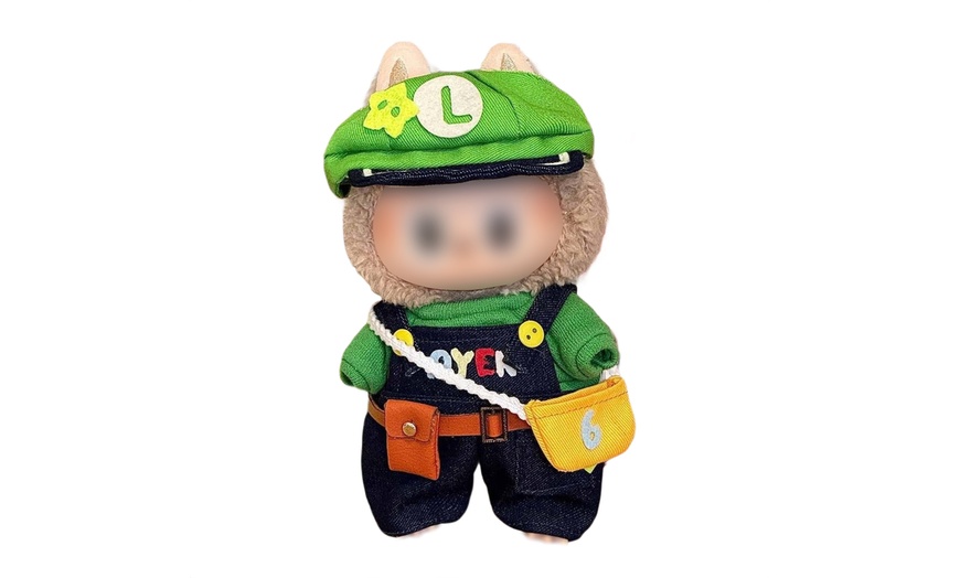 Image 19: 1 o 3 mini outfit per pupazzi Labubu