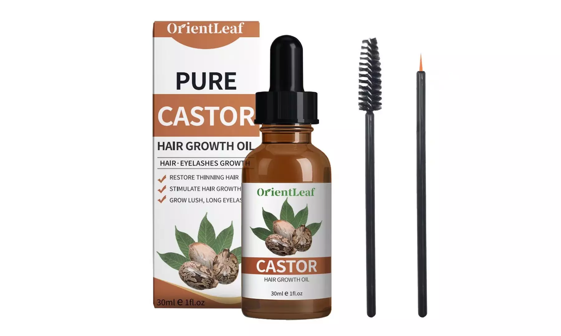 Natural Castor Oil Hair Growth Treatment Rapid Liquid Hair Growth Essential Oil