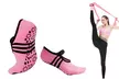 1-3 Pair Yoga Sock for Women Non-Slip Grips & Straps Dance Socks Pilates Socks - Second Medium