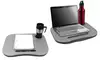 Gray Cushion Lap Desk with Pen and Cup Holder
