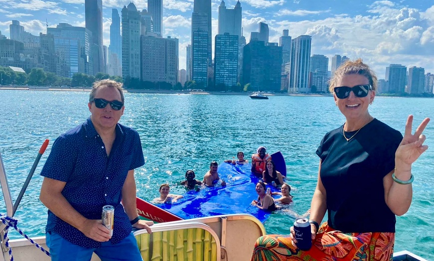 Image 10: Unwind any day on Tiki Boat Cruise in the heart of Chicago River