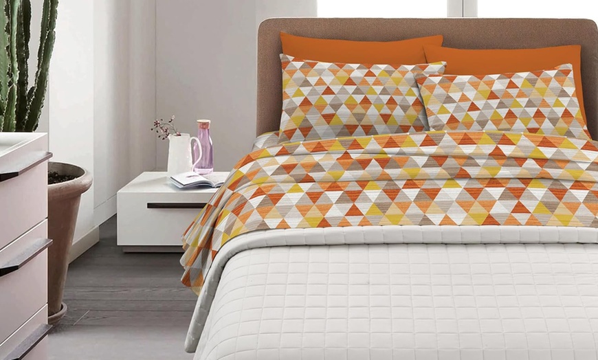 Image 15: Completo lenzuola in flanella di cotone