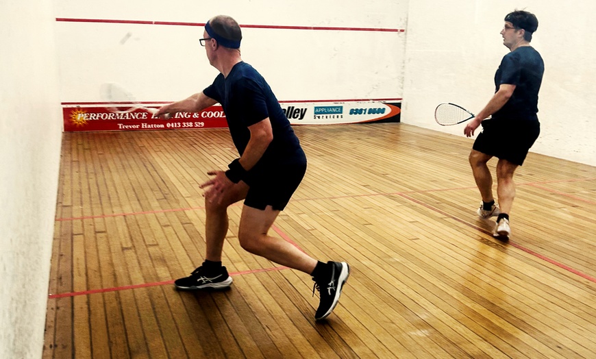 Image 1: 60-Minute Squash Court Hire with Equipment for One or Two People