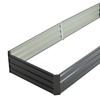 Image 2: 2.4m Sectioned Metal Raised Garden Bed