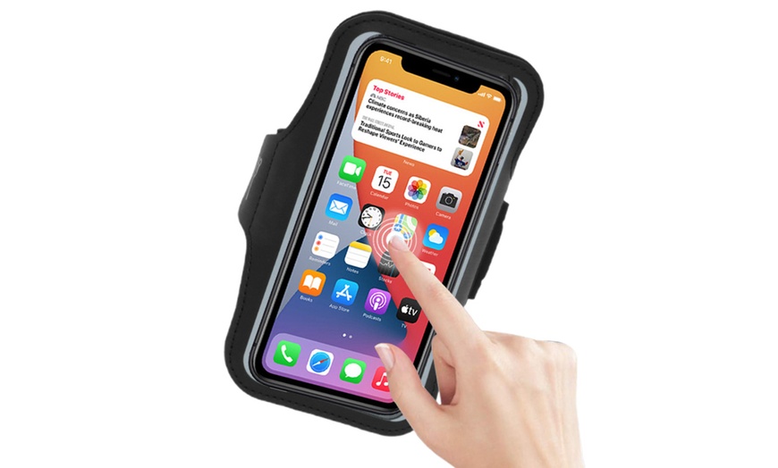 Image 2: Sport Armband Phone Holder with Adjustable Strap: 1 Pcs; FREE SHIPPING