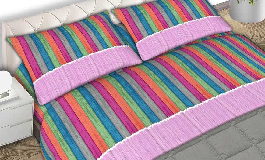 Image 1: Completo lenzuola 100% cotone