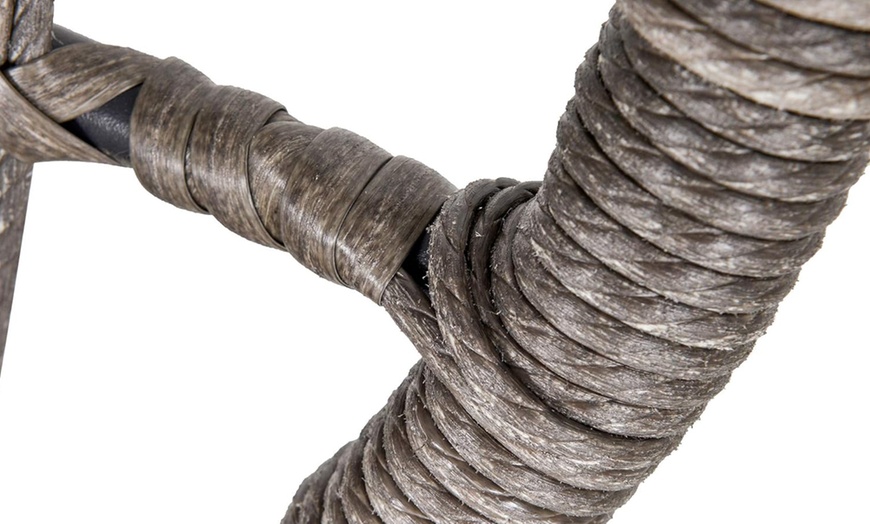 Image 24: Outsunny Woven Bistro Set with 2 Chairs and Table, Choice of Styles