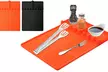 3 in 1 Large Silicone Spatula Mat with Drip Pad for Kitchen Countertop Grill BBQ - Second Medium
