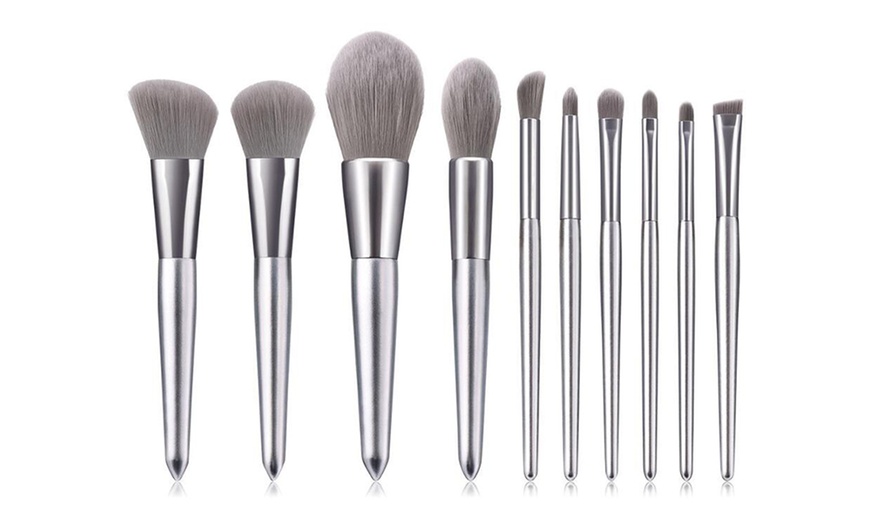 Image 1: 10-Piece Aluminium Brush Set