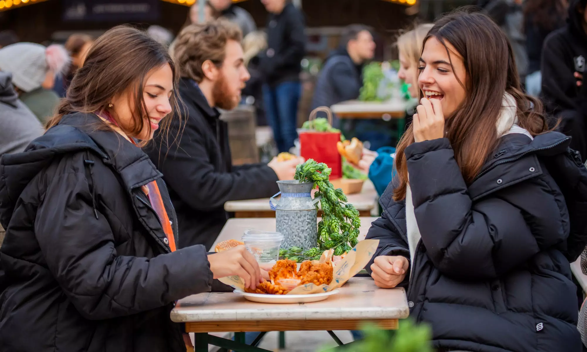 Food Festival at Christmas Village in Philadelphia