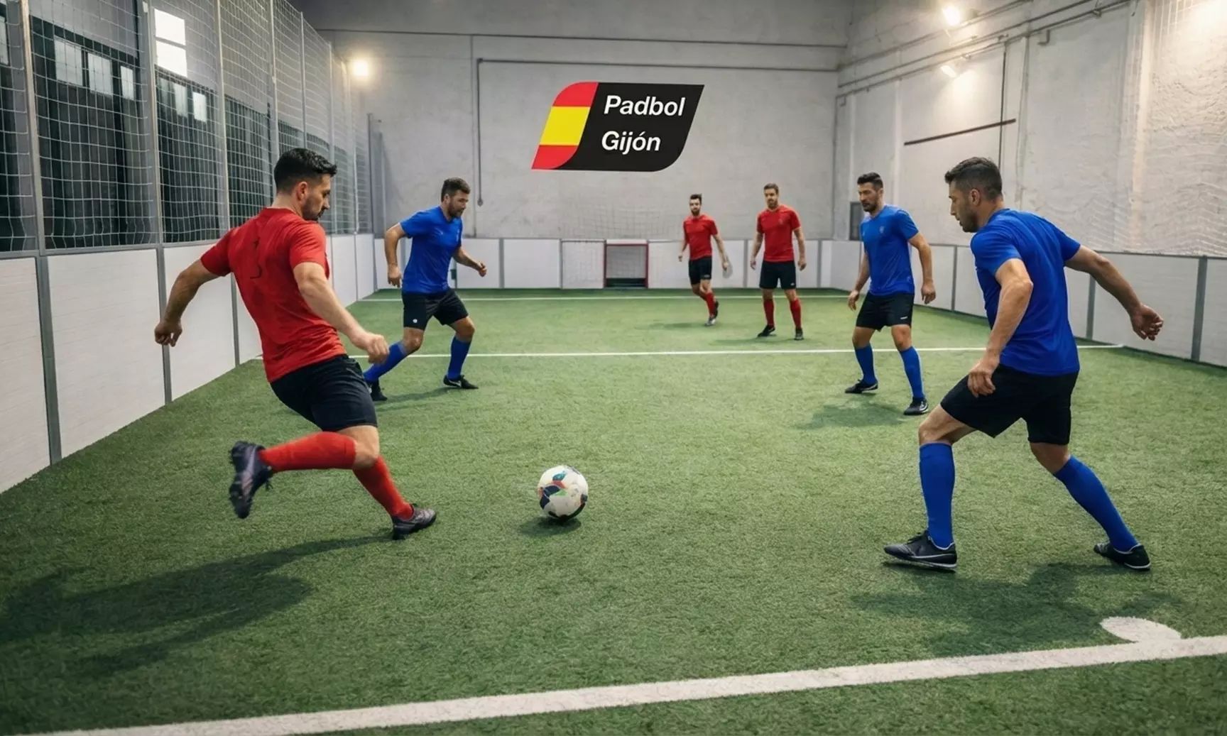 1 o 2 sesiones de alquiler de campo de fútbol indoor 3 vs 3