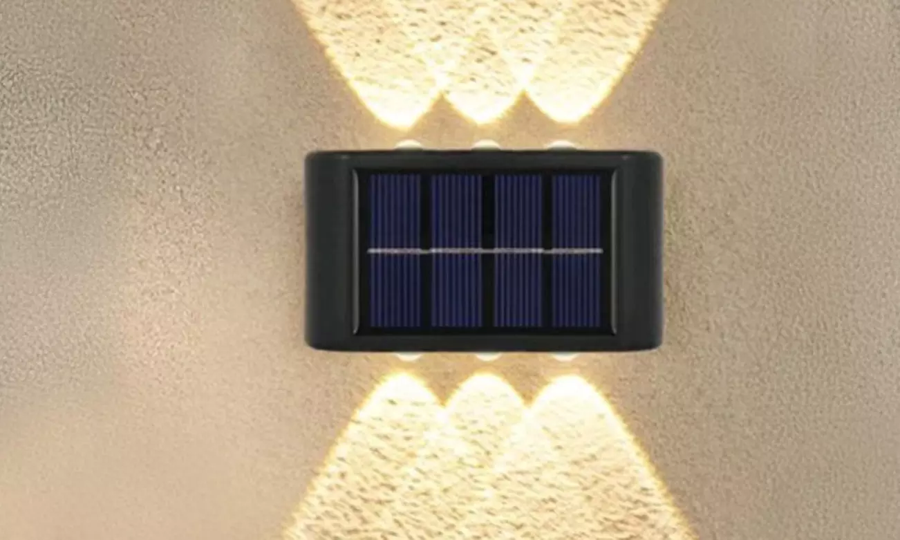 Infinite Basics Four-Pack Solar Outdoor Wall LED Light