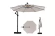 Costway 10 FT Solar Offset Hanging Umbrella with Base - Second Medium