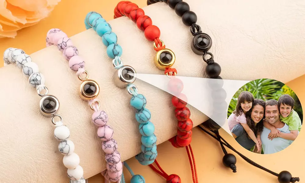 1 ou 2 bracelets avec projection d'image avec Justyling