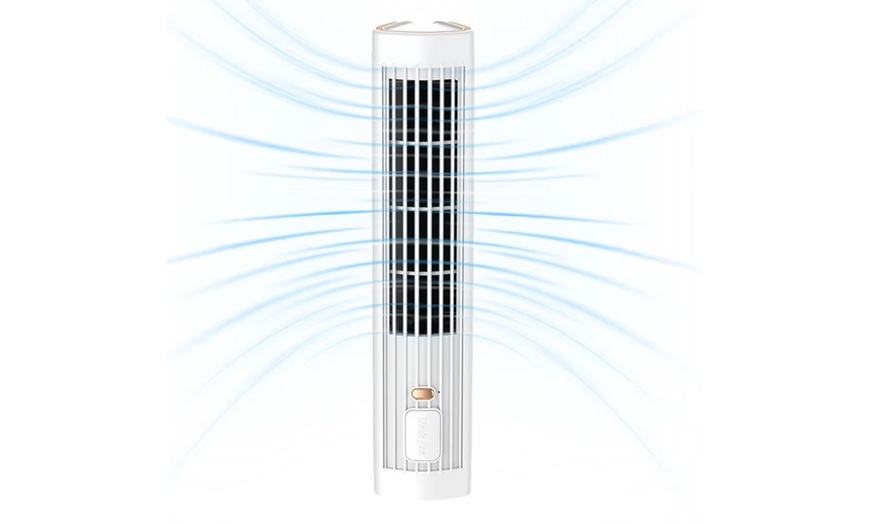 Image 4: Rechargeable Tower Fan