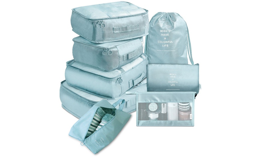 Image 5: 8-Piece Compact Travel Baggage Set in Assorted Colours