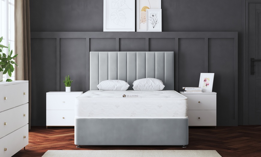 Image 27: Amelia Panel Divan Bed with Optional 2 or 4 Drawers