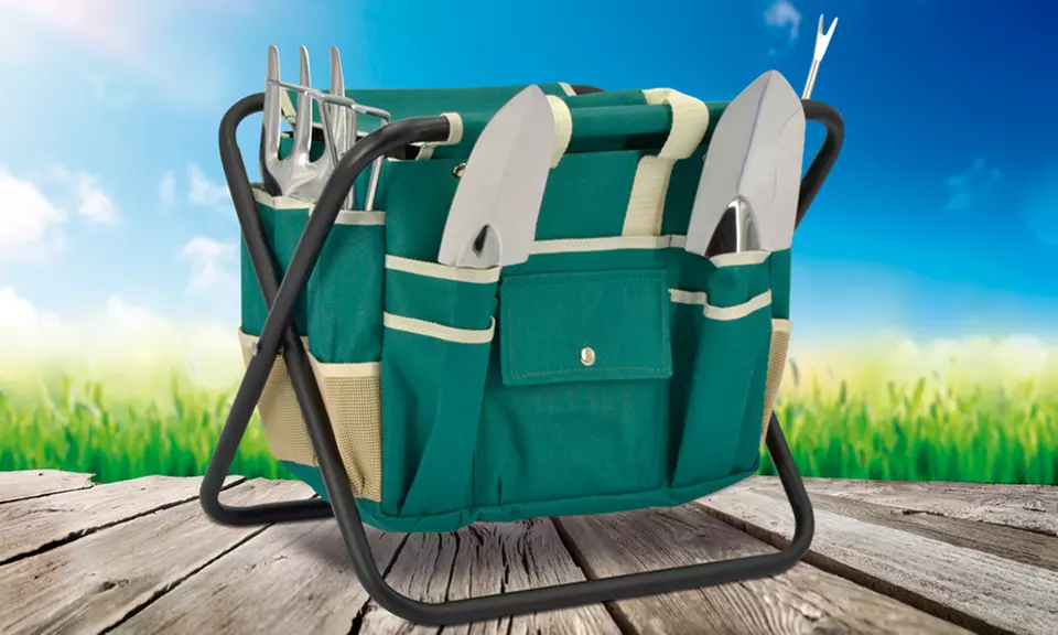 Ultra Combo Sitting and Storage Garden Tool Set with Stool (7-Piece) - Primary Image