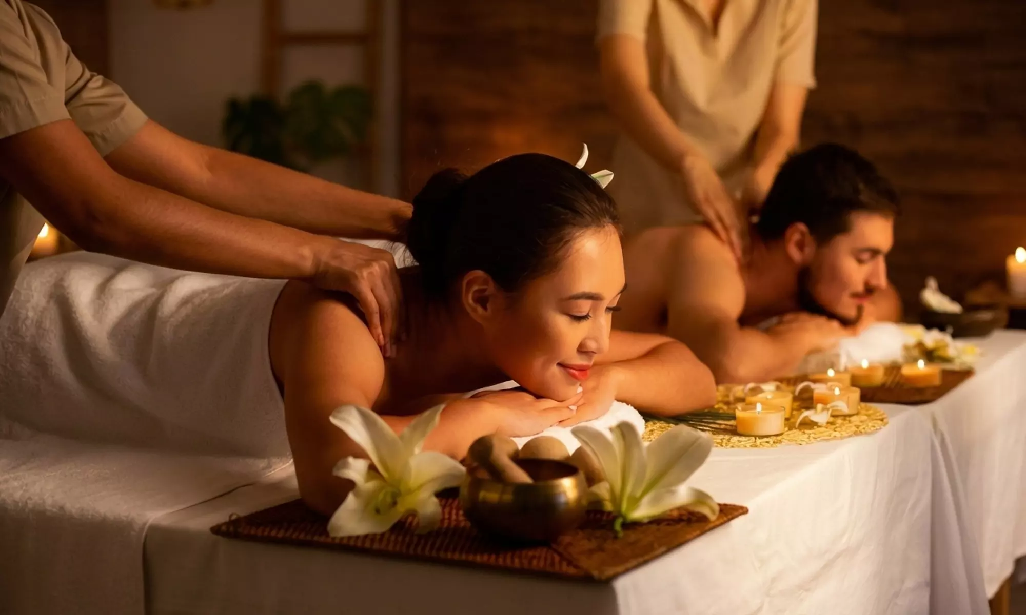 Masaż tajski lub balijski dla 1 lub 2 osób albo masaż twarzy Kobido