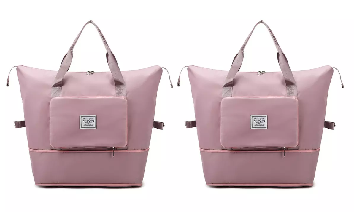 One or Two Waterproof Lightweight Foldable Duffle Handbags