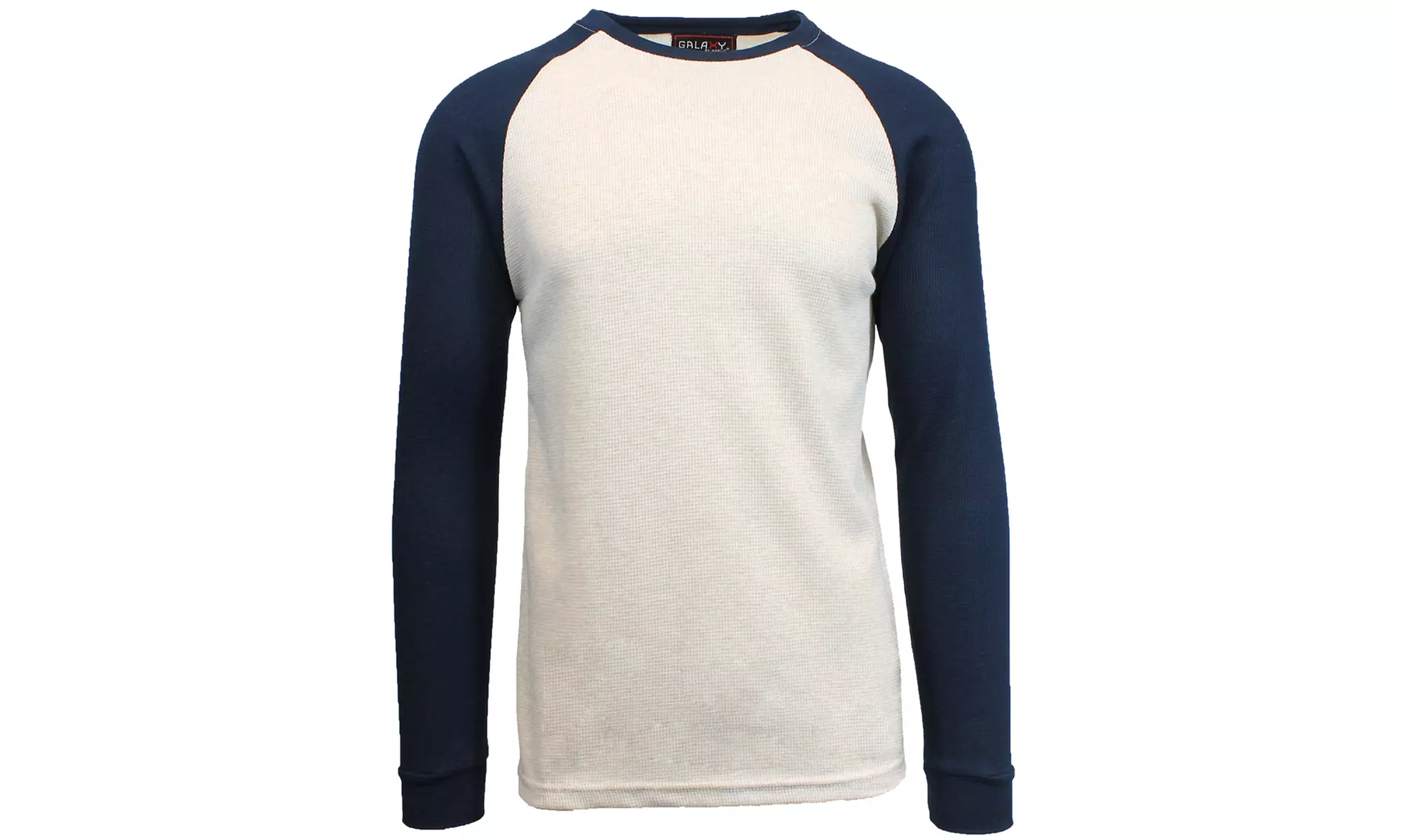 Galaxy By Harvic Men's Waffle-Knit Thermal Raglan Shirt (S-5XL)