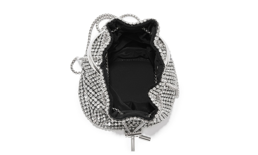 Image 15: Damen-Abendtasche mit Strasssteinen