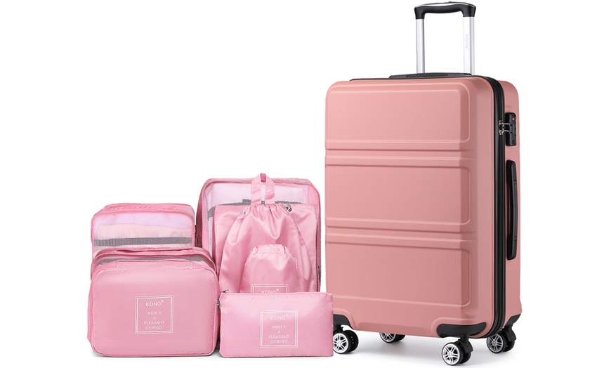 Image 4: Maleta o juego de maletas de ruedas con set de bolsas organizadoras